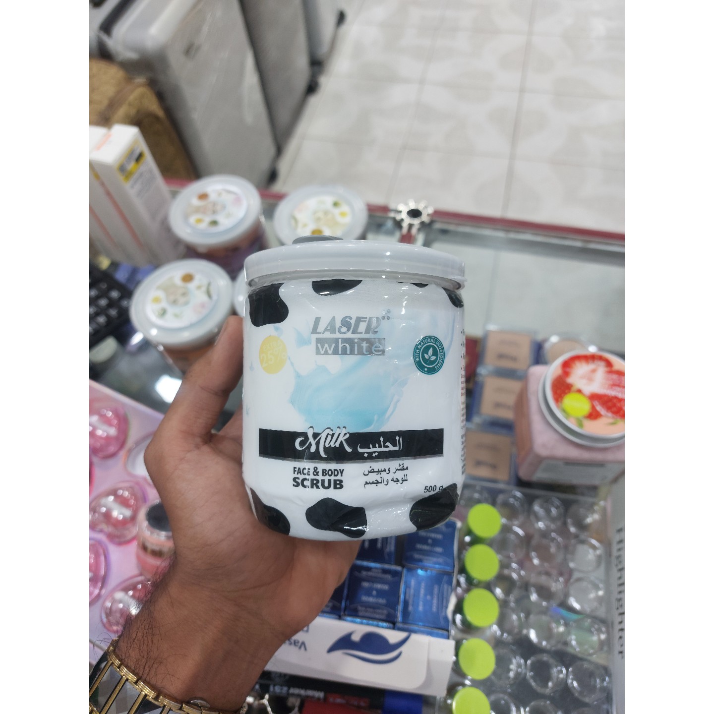اسکراب شنی صورت و بدن برند لیزر 500 گرم