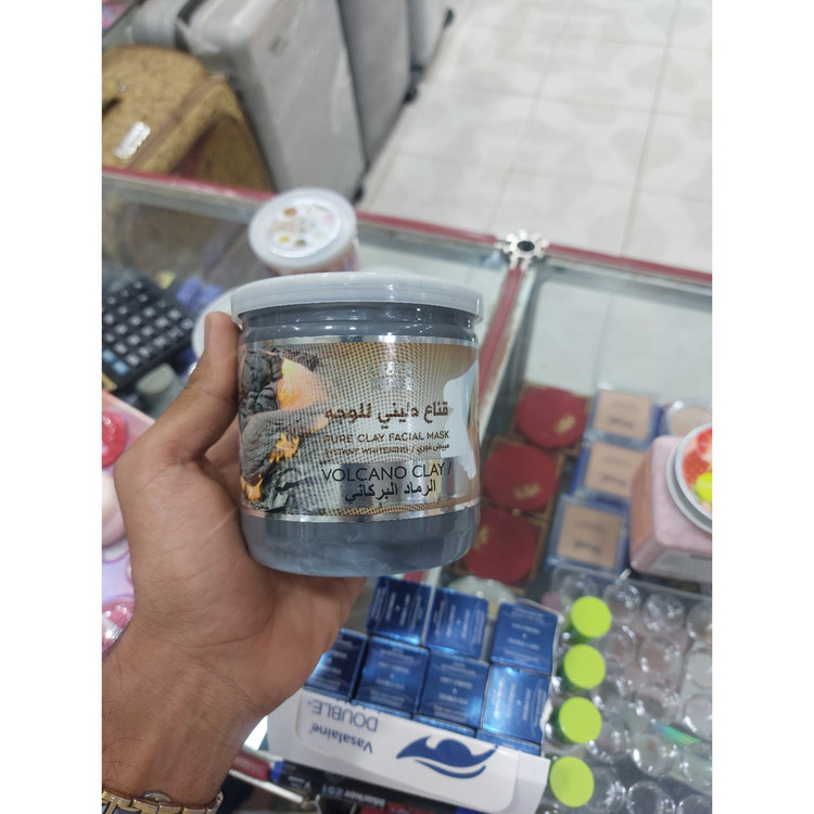 ماسک گچی روشن کننده و پاک کننده عمیق لیزر وایت عصاره خاک رس و عصاره آتشفشان