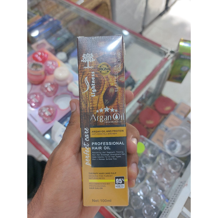 روغن موی آرگان لایتنس پنج ستاره