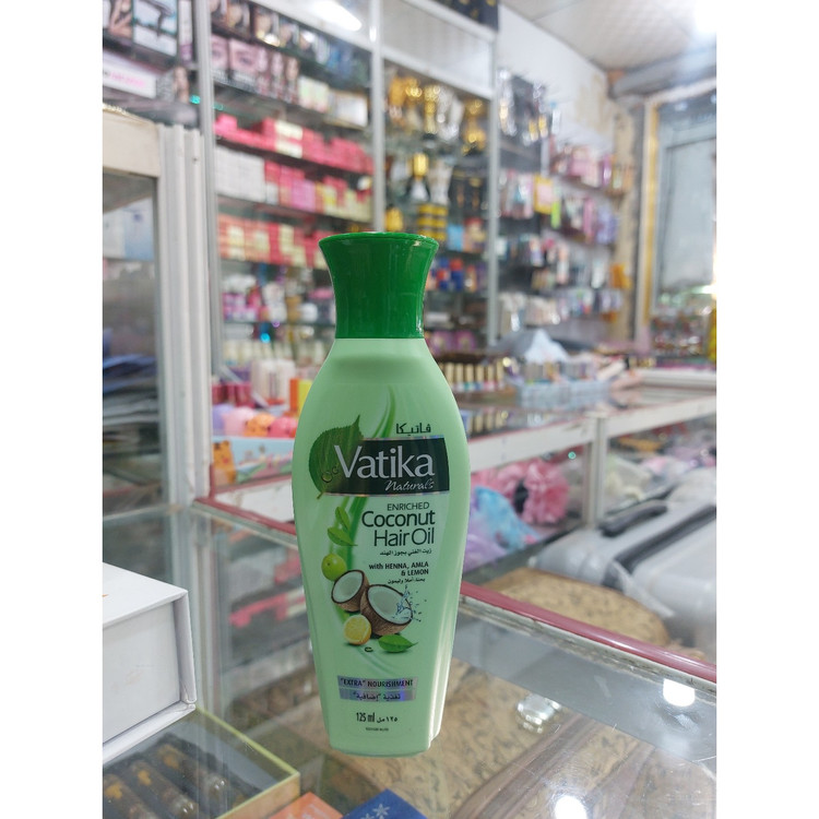 روغن مو نارگیل واتیکا با لیمو و حنا (ضد شوره، براق)